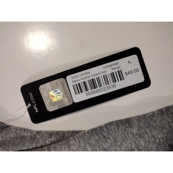 Super Bowl LIV NFL Team Apparel heather gray triblend tee NWT - Picture 10 of 10